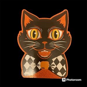 Vintage Style Halloween Cat